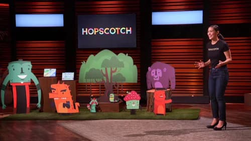 Samantha John presenting Hopscotch on Shark Tank